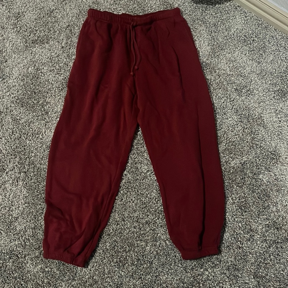 Red sweat pants!